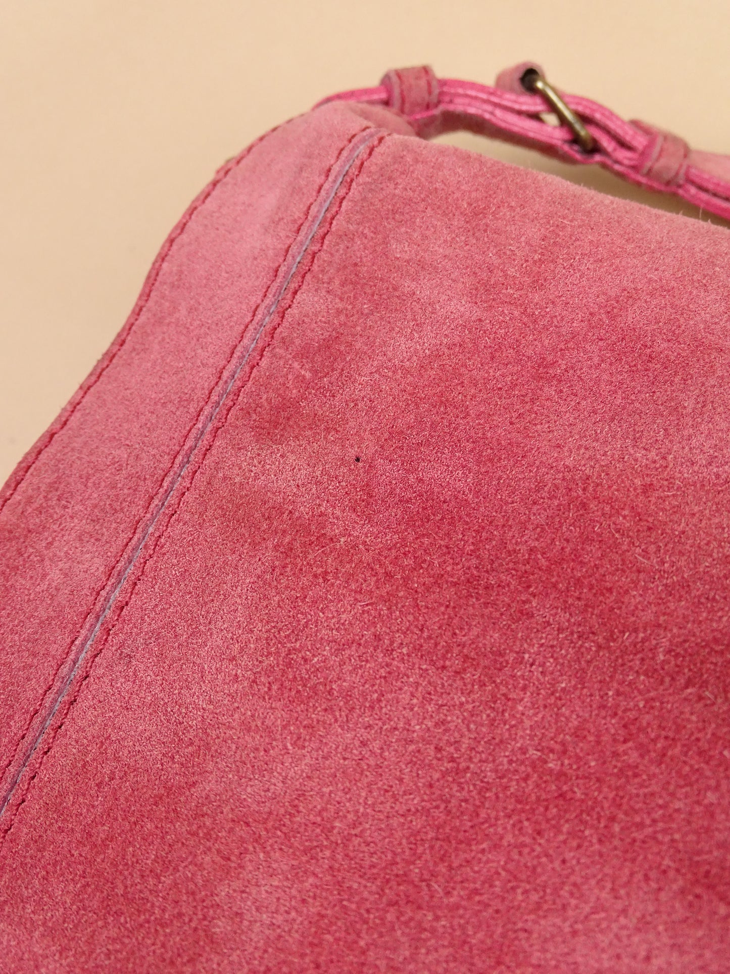 Sac Jérôme Dreyfuss "Albert" Rose Daim Femme Bandoulière