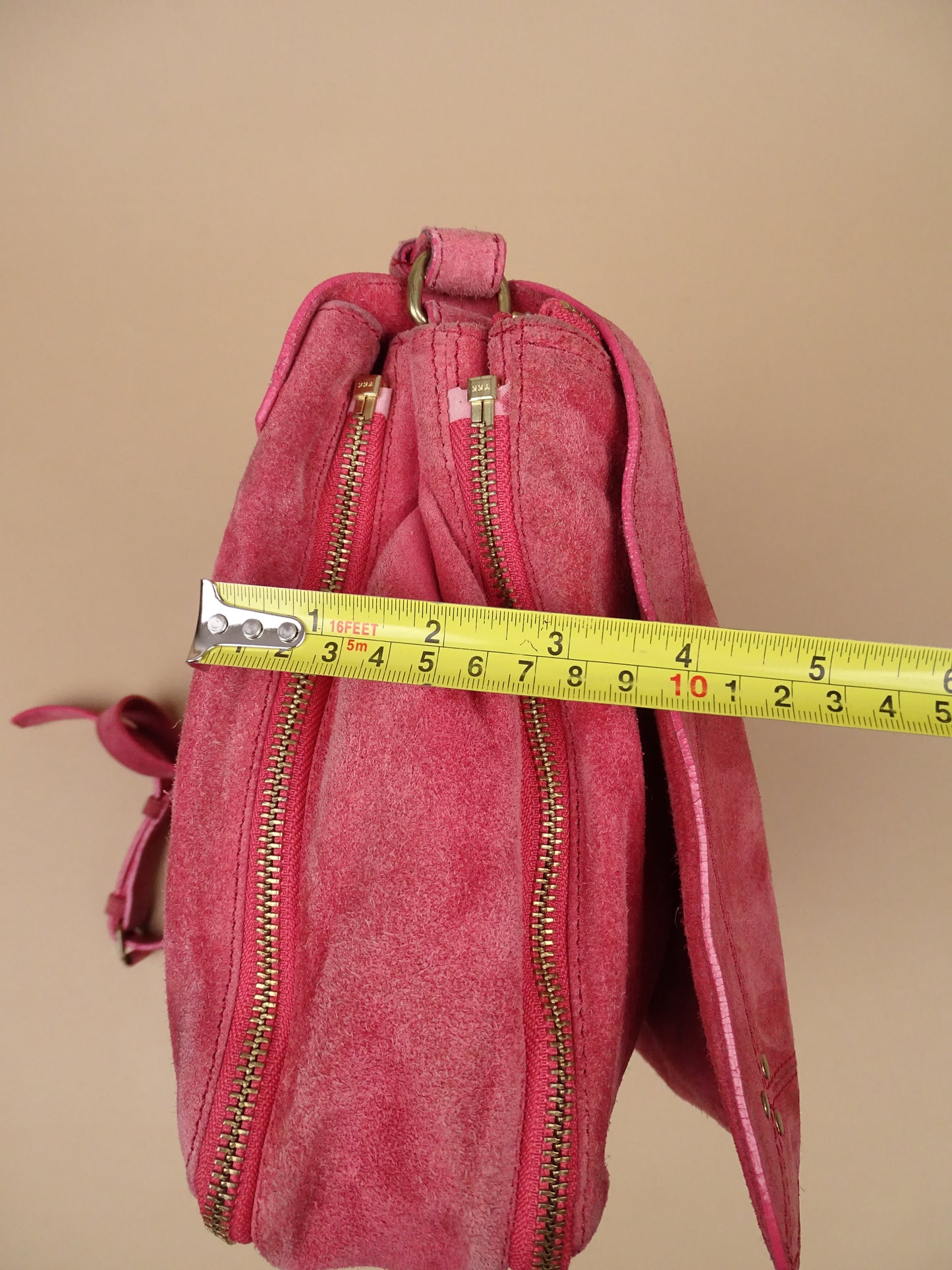 Sac Jérôme Dreyfuss "Albert" Rose Daim Femme Bandoulière