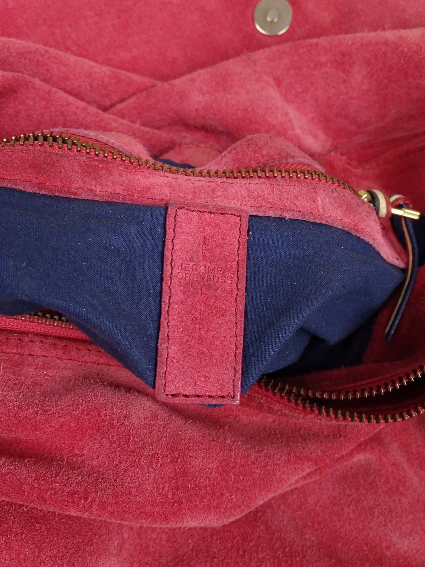 Sac Jérôme Dreyfuss "Albert" Rose Daim Femme Bandoulière