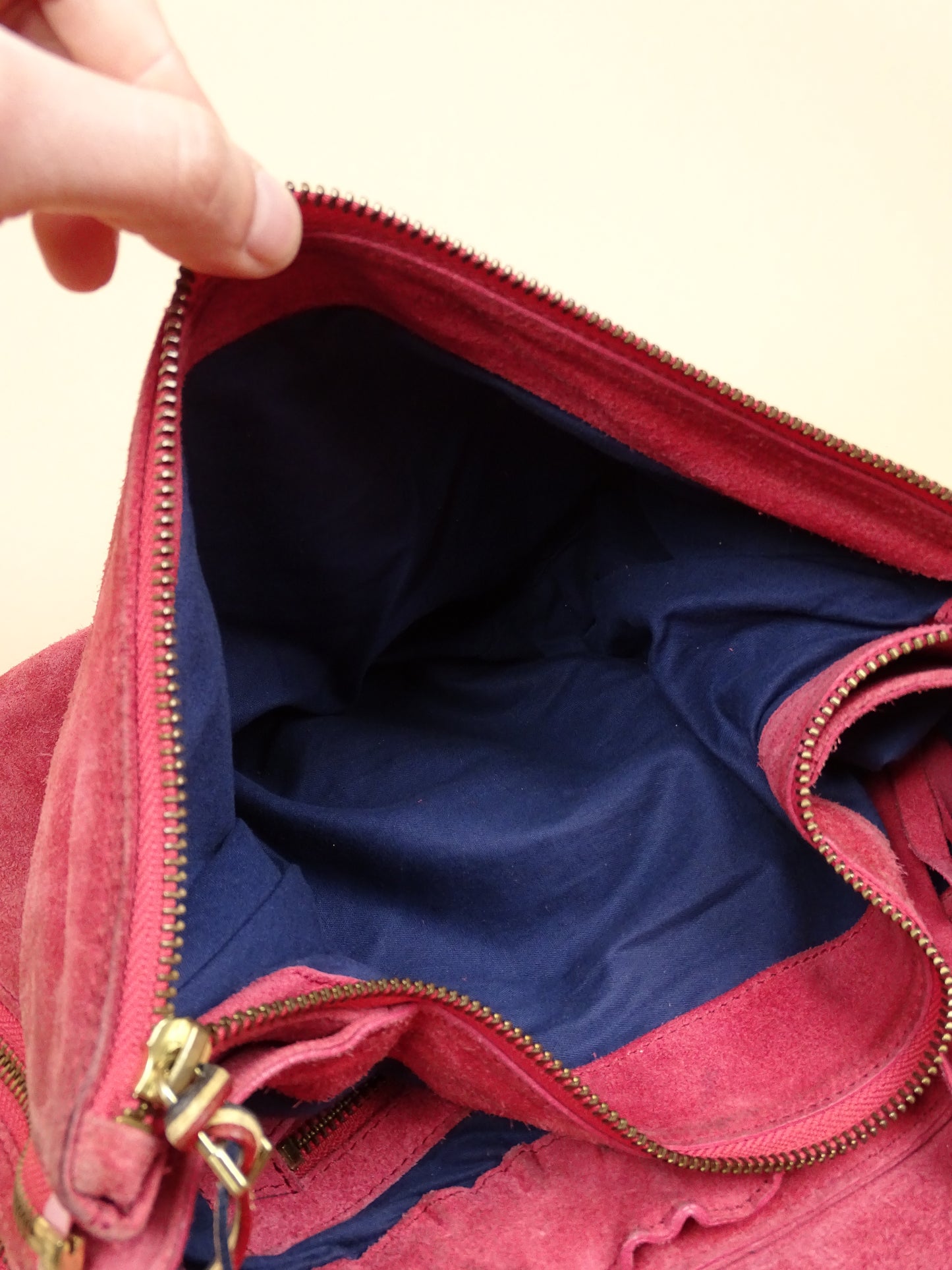Sac Jérôme Dreyfuss "Albert" Rose Daim Femme Bandoulière