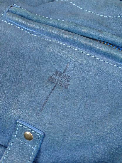 Sac Jérôme Dreyfuss "Billy" M Bleu Cuir Doux