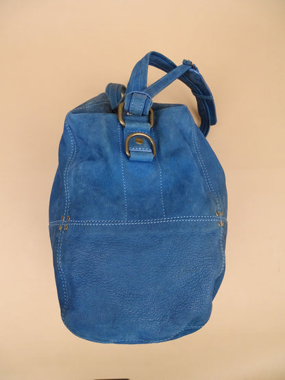 Sac Jérôme Dreyfuss "Billy" M Bleu Cuir Doux
