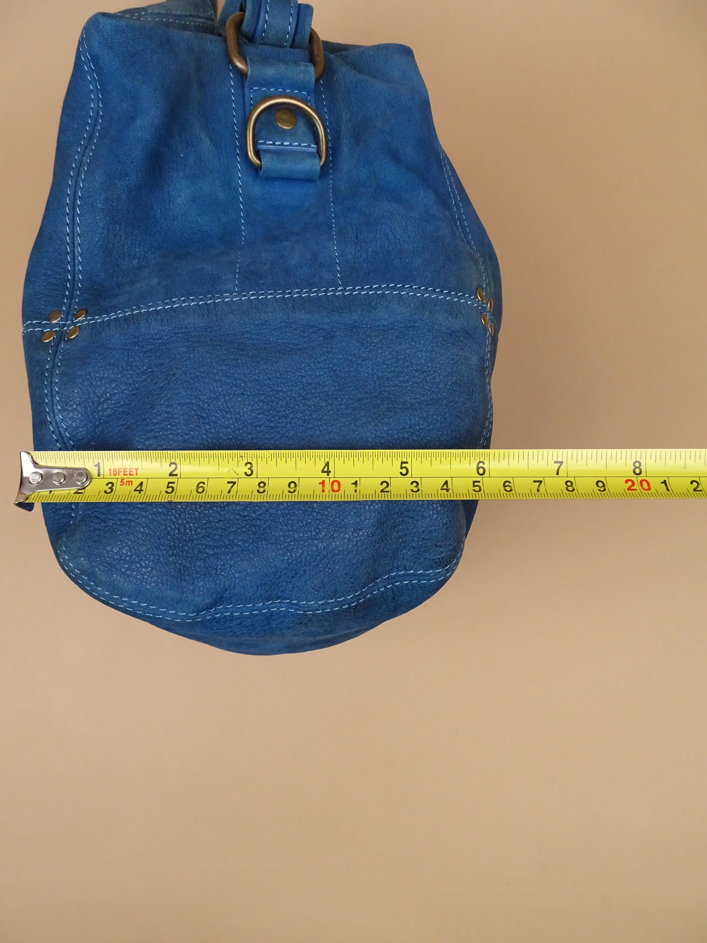 Sac Jérôme Dreyfuss "Billy" M Bleu Cuir Doux
