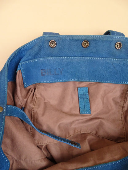 Sac Jérôme Dreyfuss "Billy" M Bleu Cuir Doux