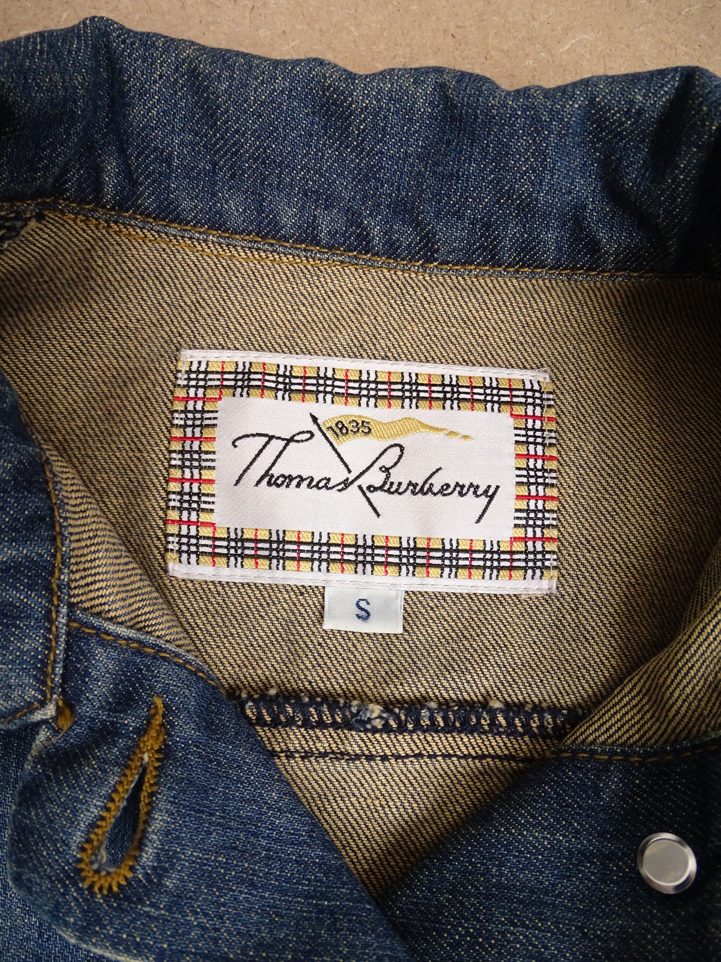 Veste Burberry En Jean Bleu S Femme