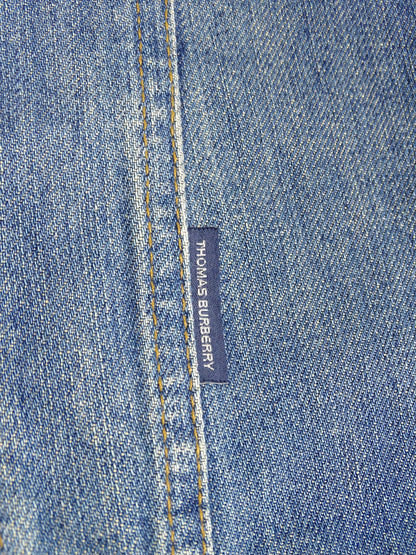 Veste Burberry En Jean Bleu S Femme