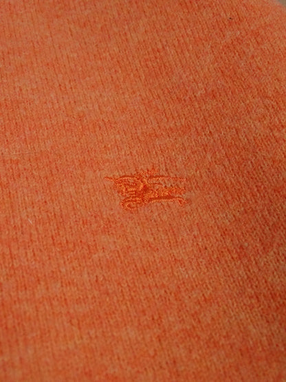 Pull Burberry Orange Col Rond M Homme Laine