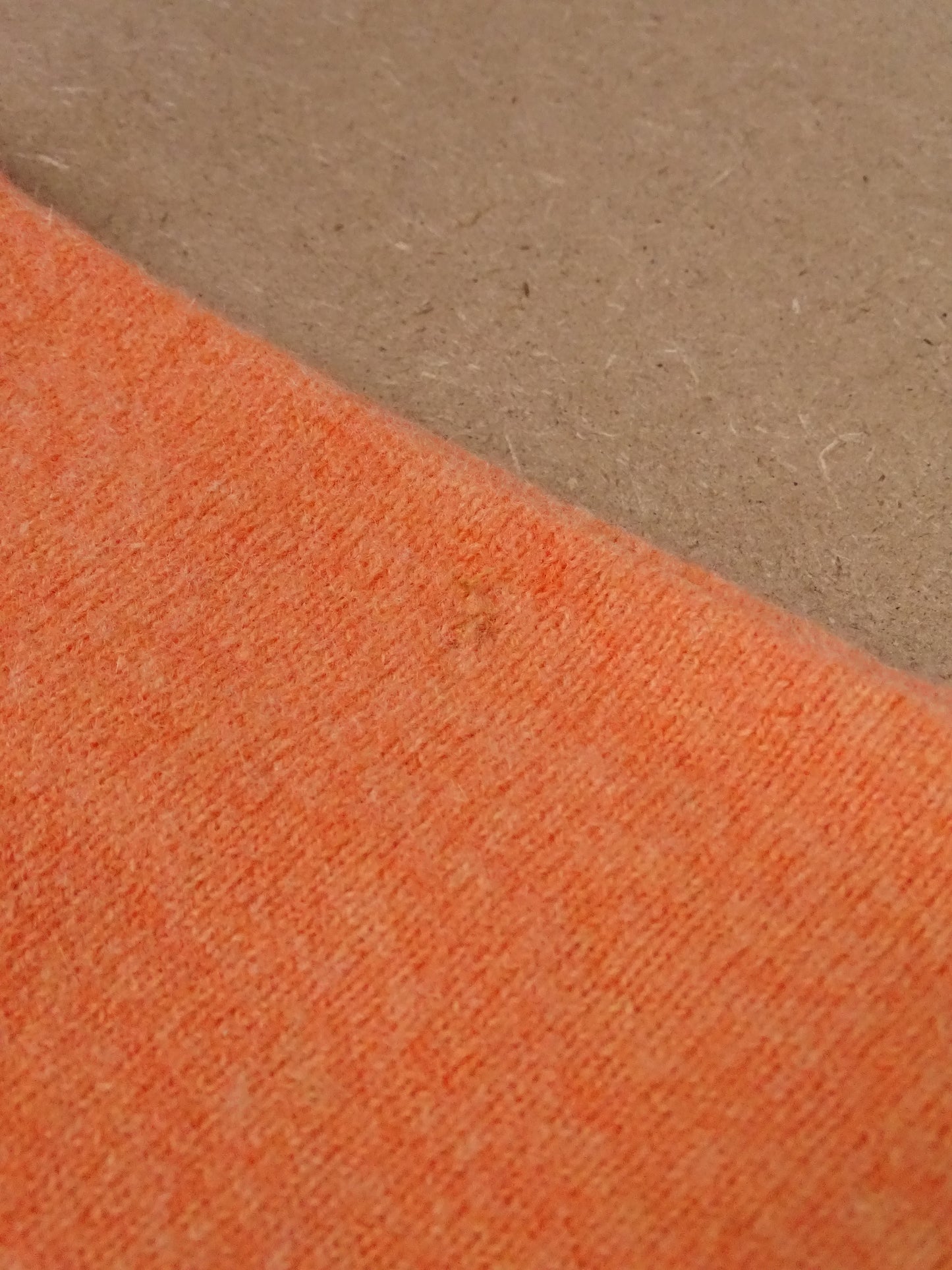 Pull Burberry Orange Col Rond M Homme Laine