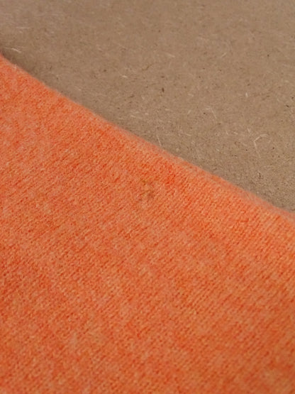 Pull Burberry Orange Col Rond M Homme Laine