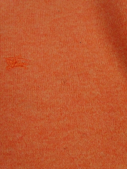 Pull Burberry Orange Col Rond M Homme Laine
