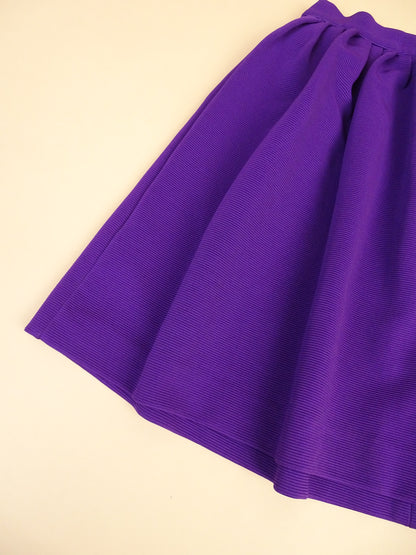 Mini-Jupe Bubble Miu Miu  Plissée Violette nylon Coton S Femme