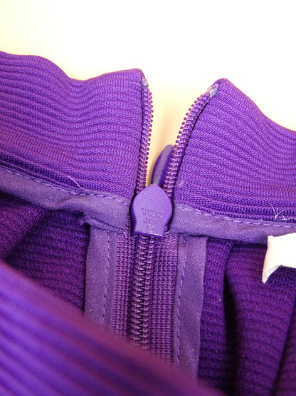 Mini-Jupe Bubble Miu Miu  Plissée Violette nylon Coton S Femme