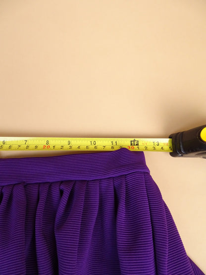Mini-Jupe Bubble Miu Miu  Plissée Violette nylon Coton S Femme