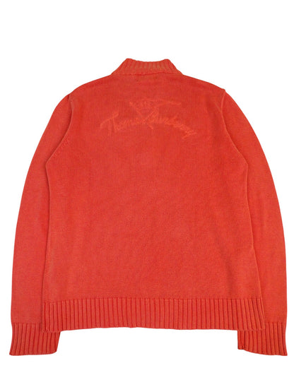 Veste Zippée Orange Logo Dos Burberry XL Homme
