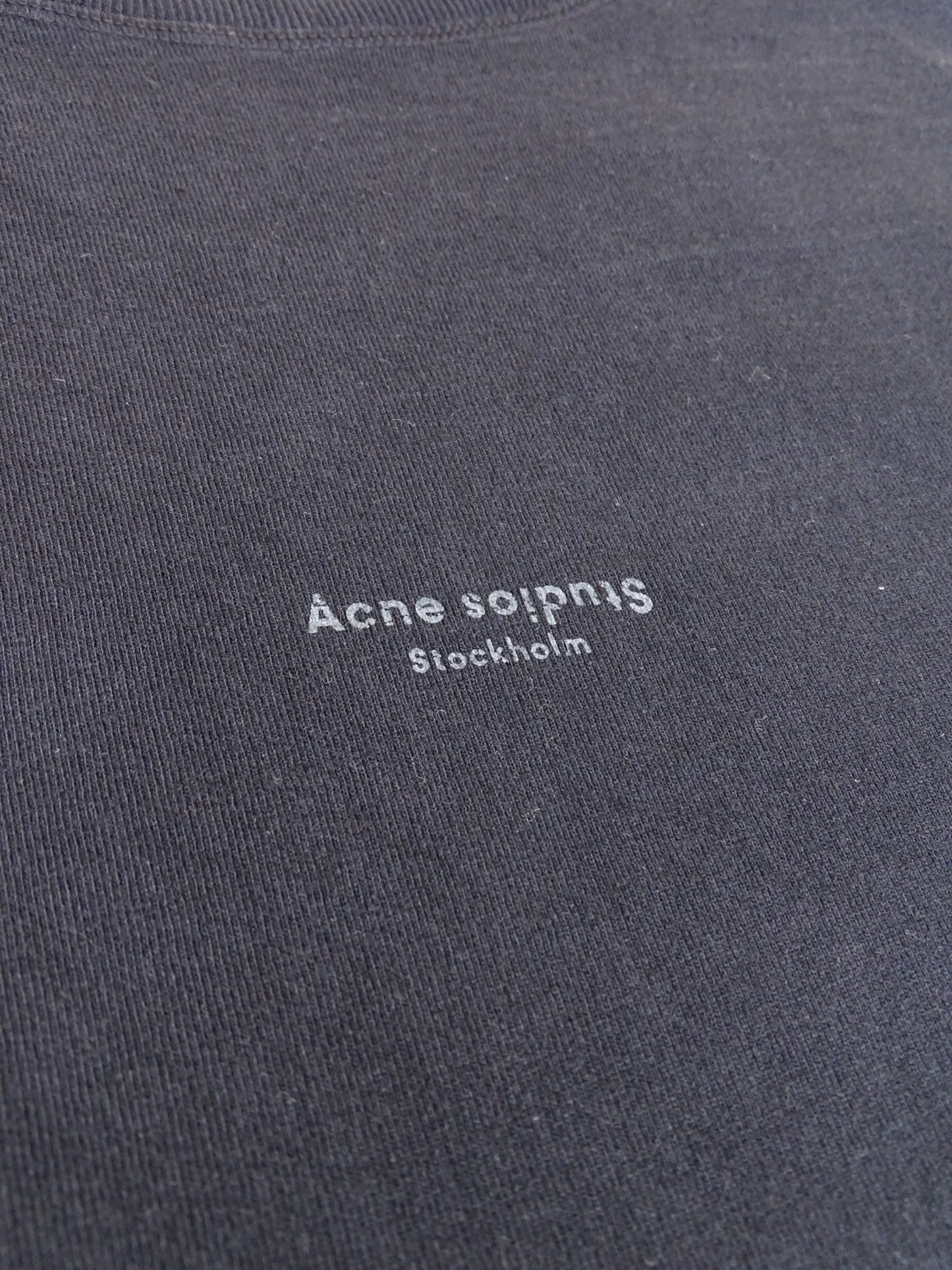 T-shirt Noir Acne Studios Oversize Coton L Homme