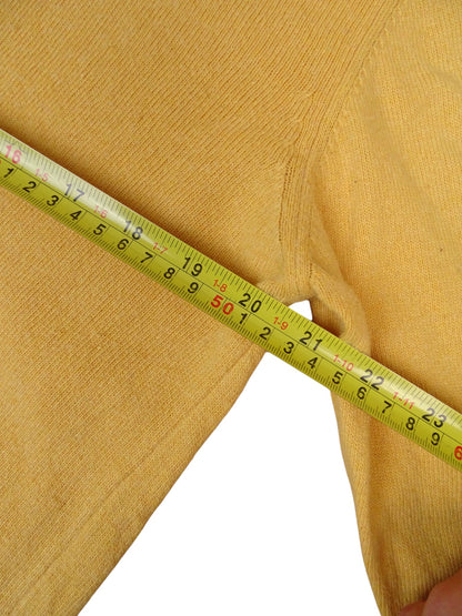 Pull Jaune Burberry Col Rond Coton M Homme