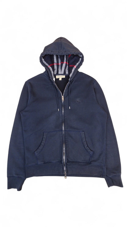 Sweat À Capuche Burberry Bleu Marine M Homme