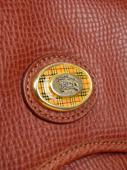 Sacoche Vintage En Cuir Burberry Années 70/80