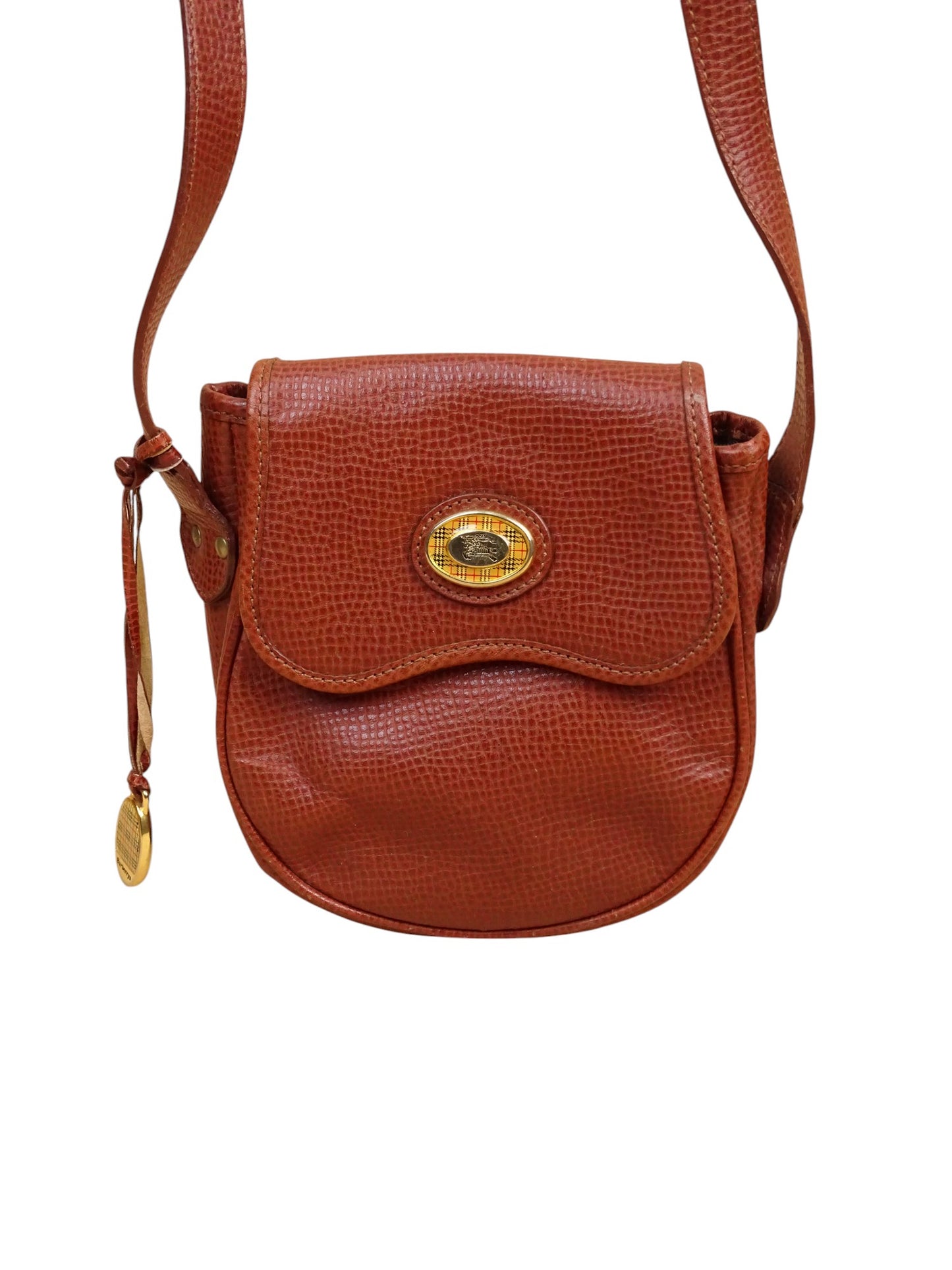 Sacoche Vintage En Cuir Burberry Années 70/80