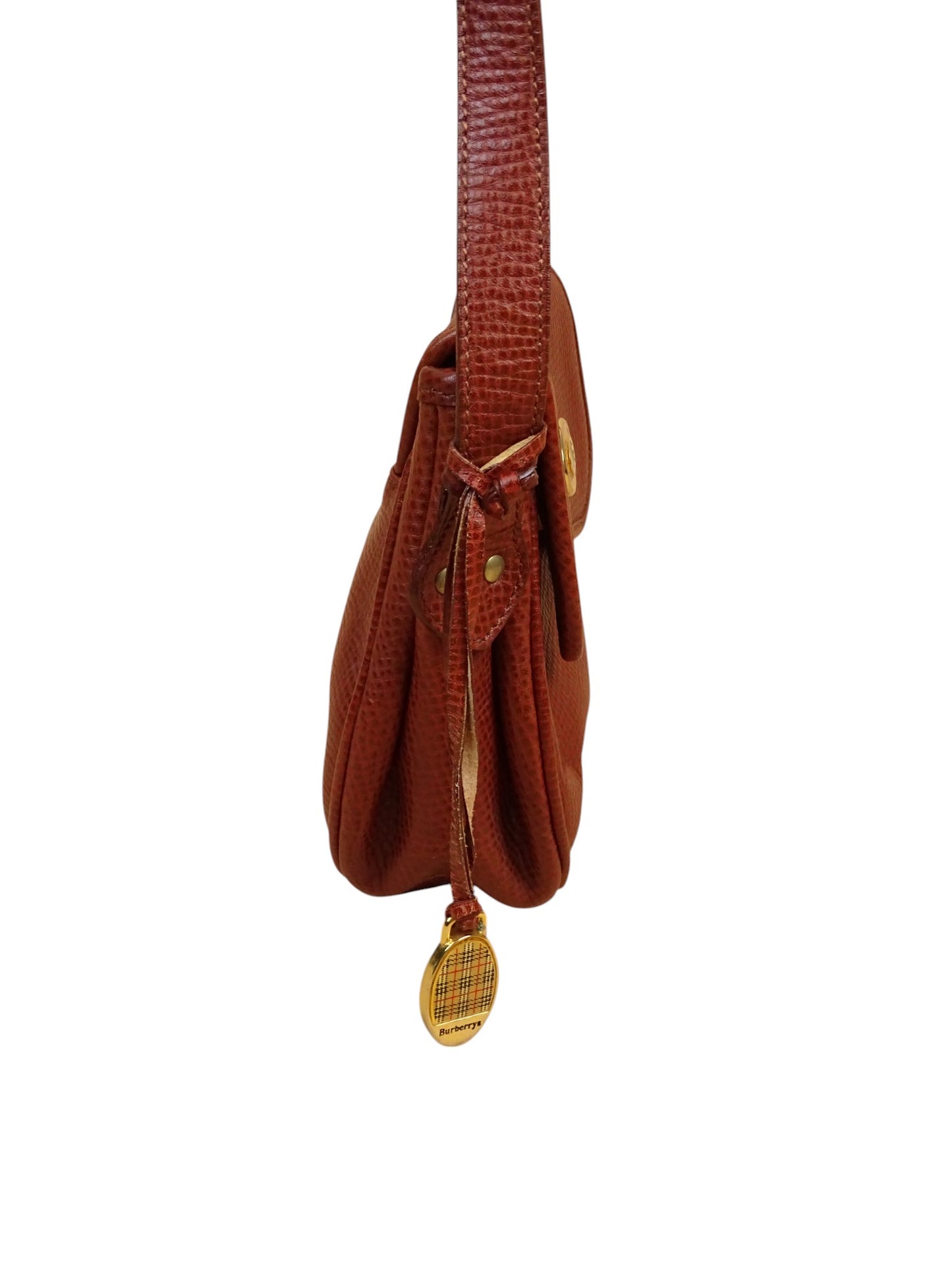 Sacoche Vintage En Cuir Burberry Années 70/80