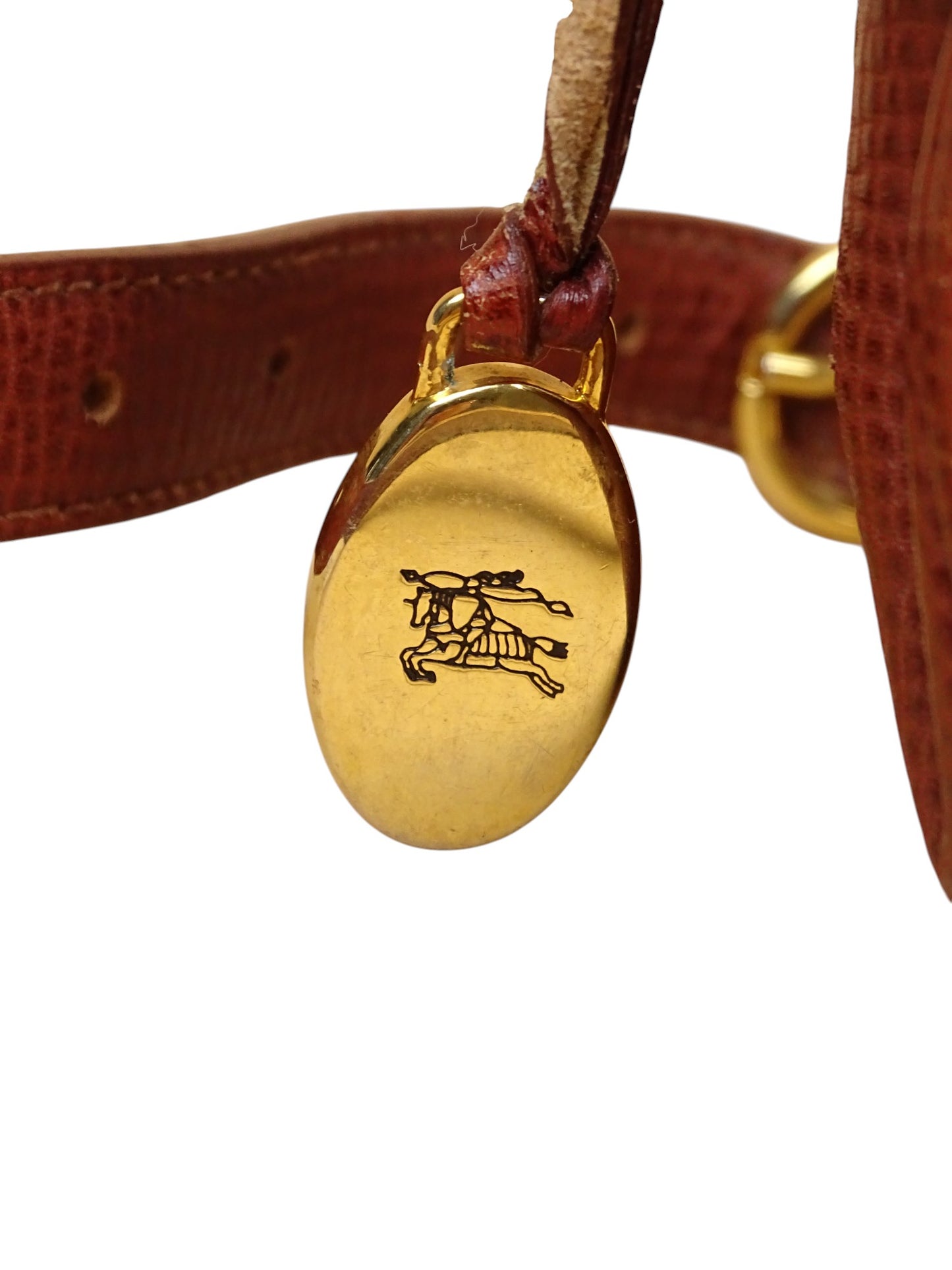 Sacoche Vintage En Cuir Burberry Années 70/80