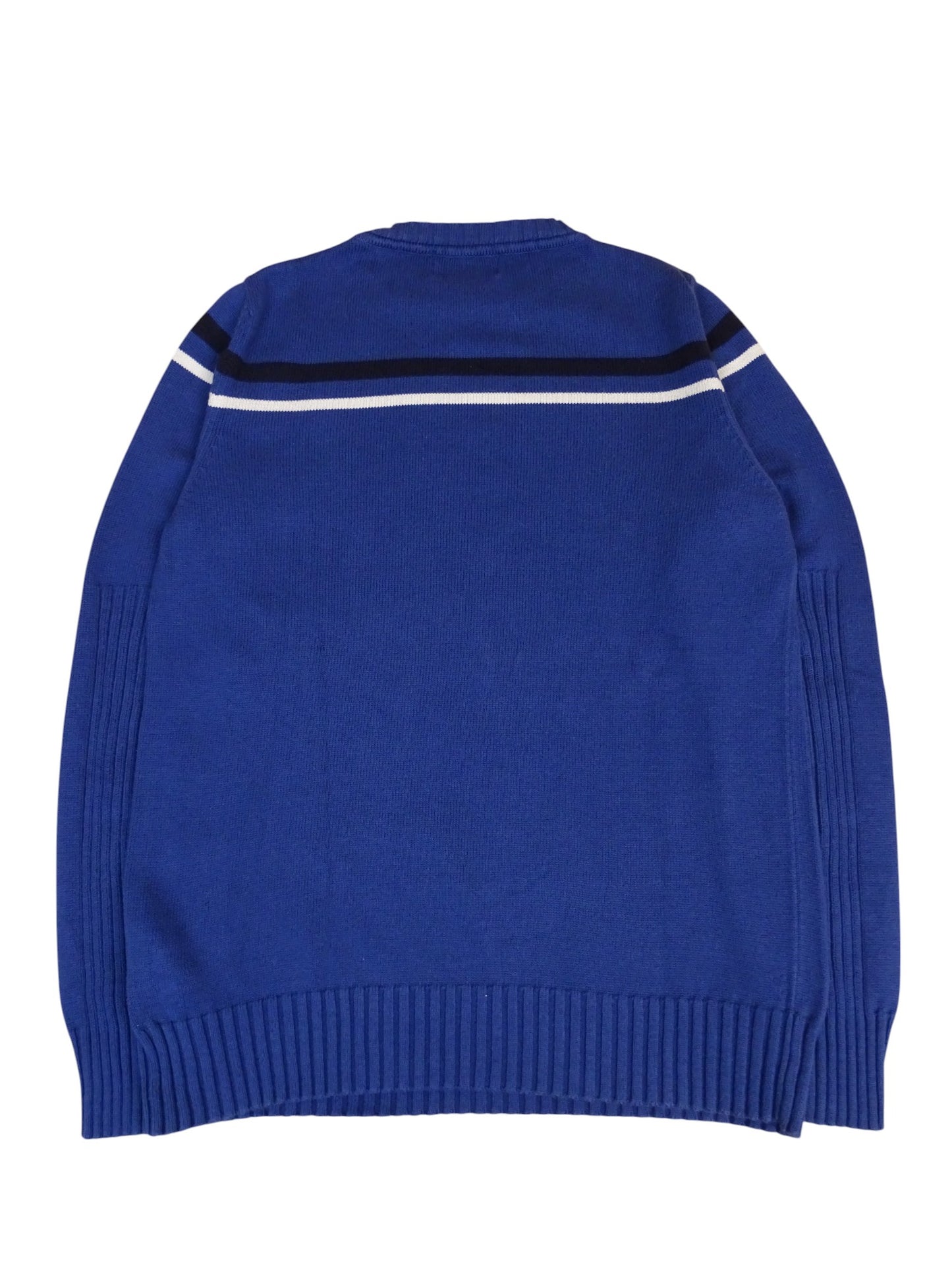 Burberry Pull Bleu Coton Rayures M Homme