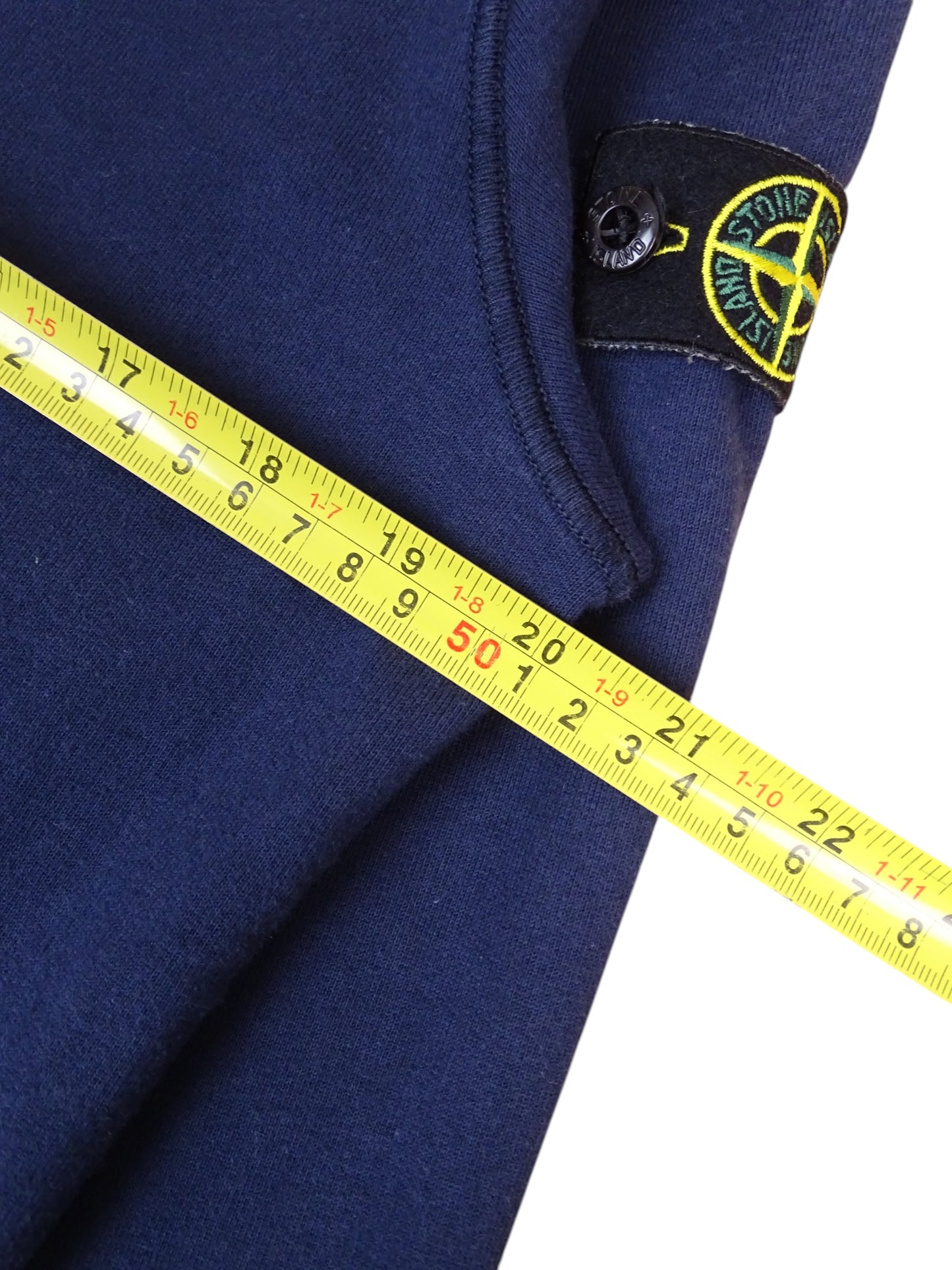 Stone Island Pull Bleu Marine Coton Taille S Homme