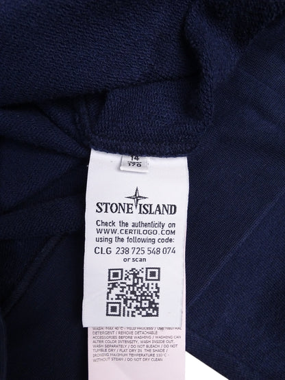 Stone Island Pull Bleu Marine Coton Taille S Homme