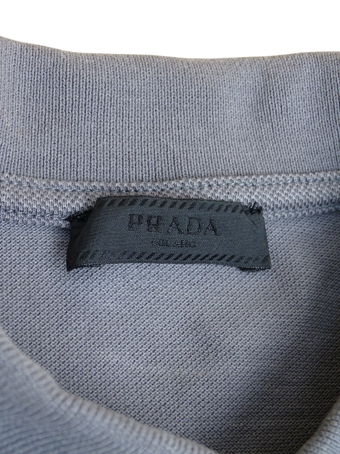 Prada Polo Gris Coton M Homme