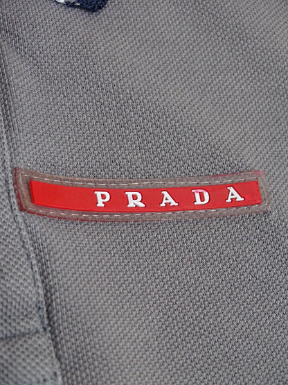 Prada Polo Gris Coton M Homme
