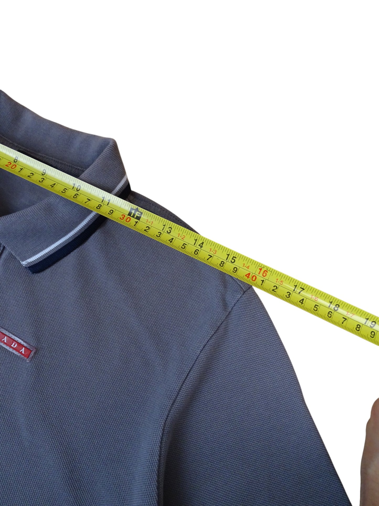 Prada Polo Gris Coton M Homme