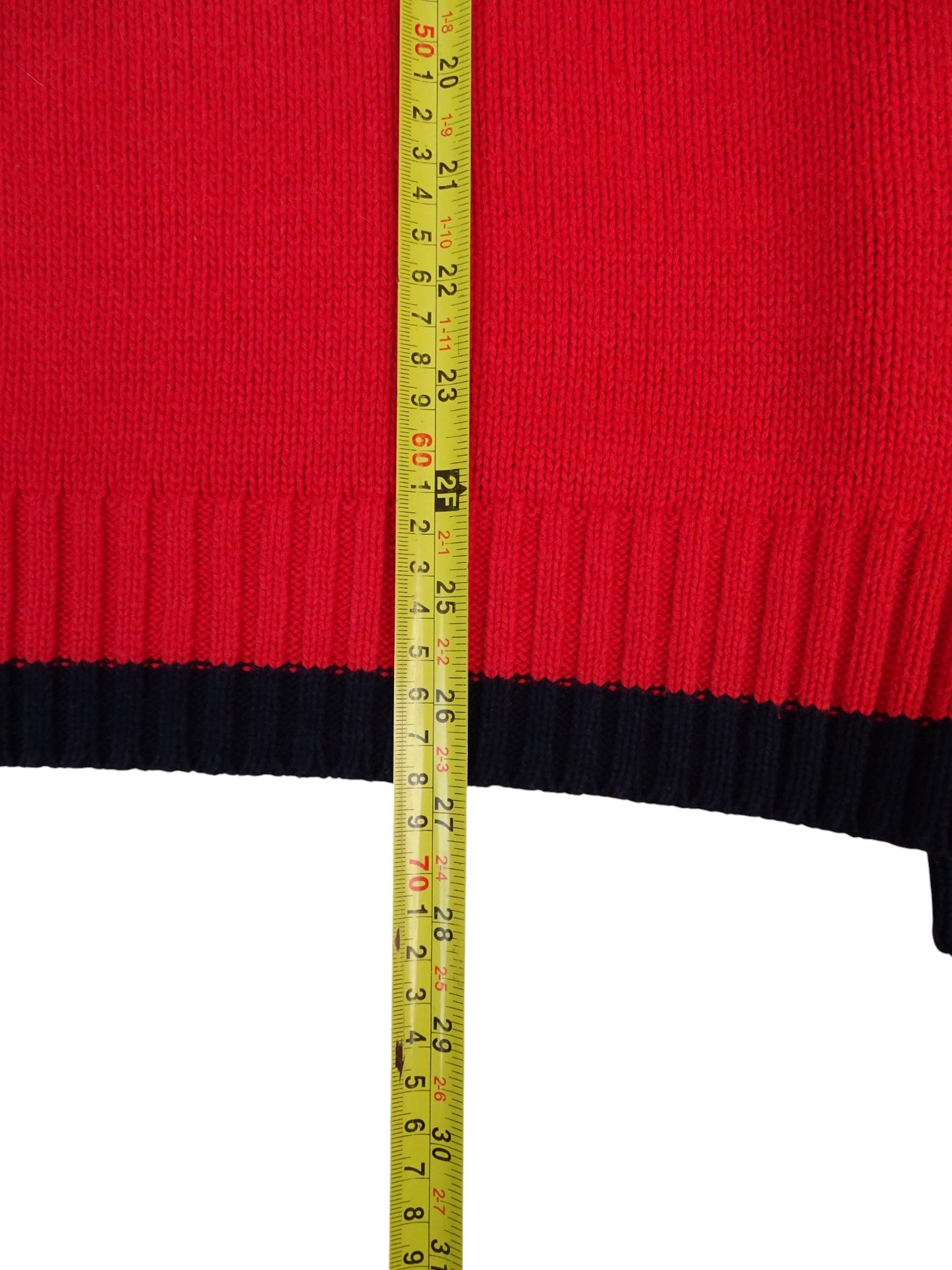 Burberry Pull Demi-Zip Rouge M Homme