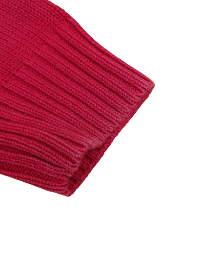 Burberry Pull Zippé Rouge Marine M Homme