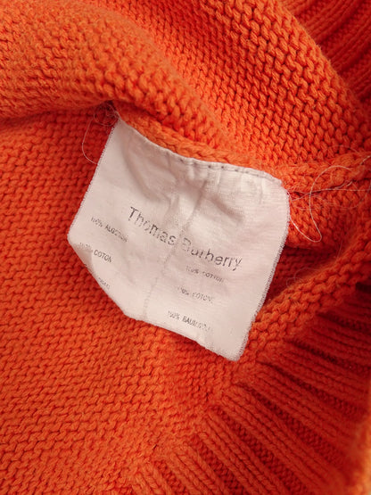 Burberry Veste Zippée Orange L Homme 100% Coton