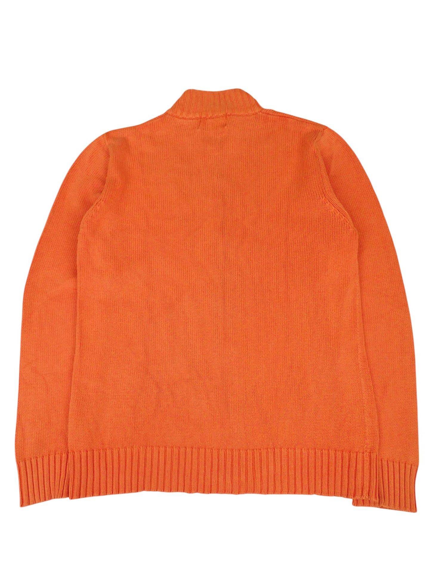 Burberry Veste Zippée Orange L Homme 100% Coton