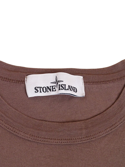 Stone Island T-Shirt Marron Étoile Taille S Homme
