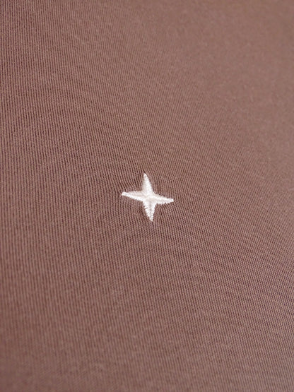 Stone Island T-Shirt Marron Étoile Taille S Homme