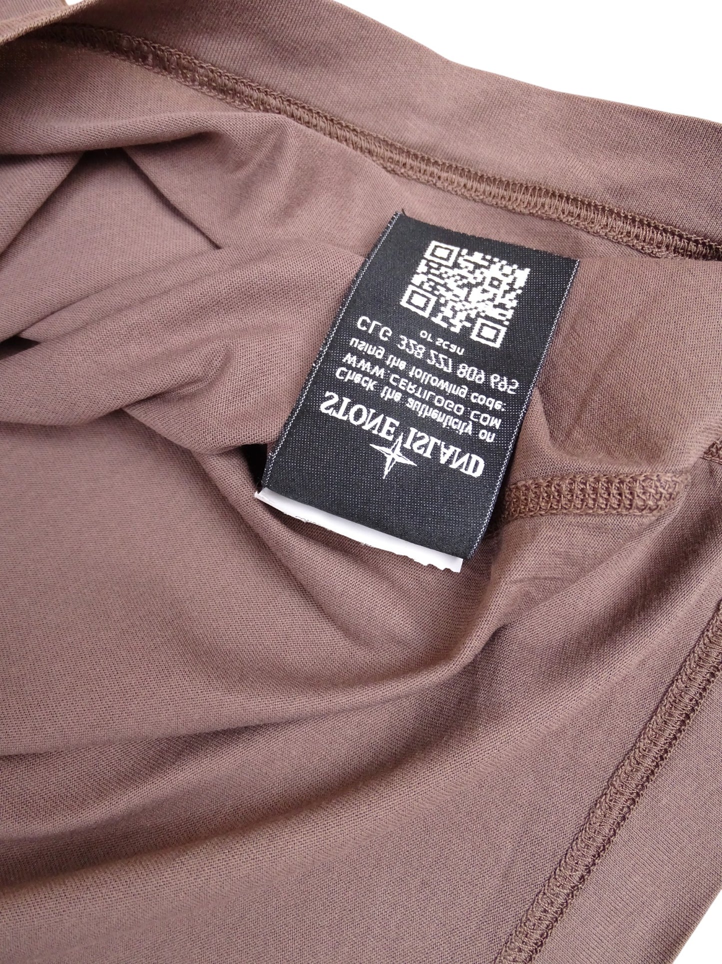 Stone Island T-Shirt Marron Étoile Taille S Homme