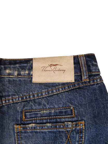 Mini-Jupe Burberry En Jean Bleu Taille M Femme