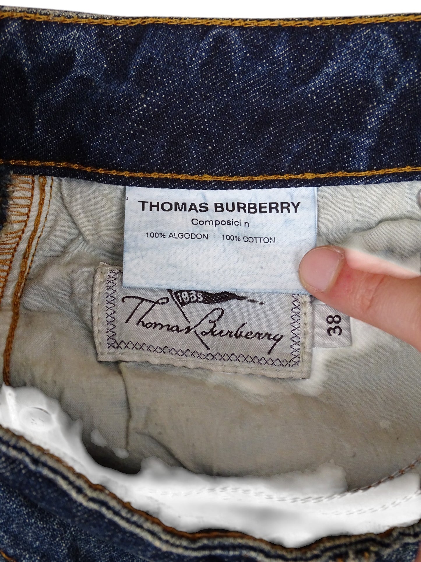 Mini-Jupe Burberry En Jean Bleu Taille M Femme