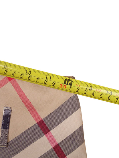 Jupe Burberry Mini Plisée À Carreaux Beige XS Femme