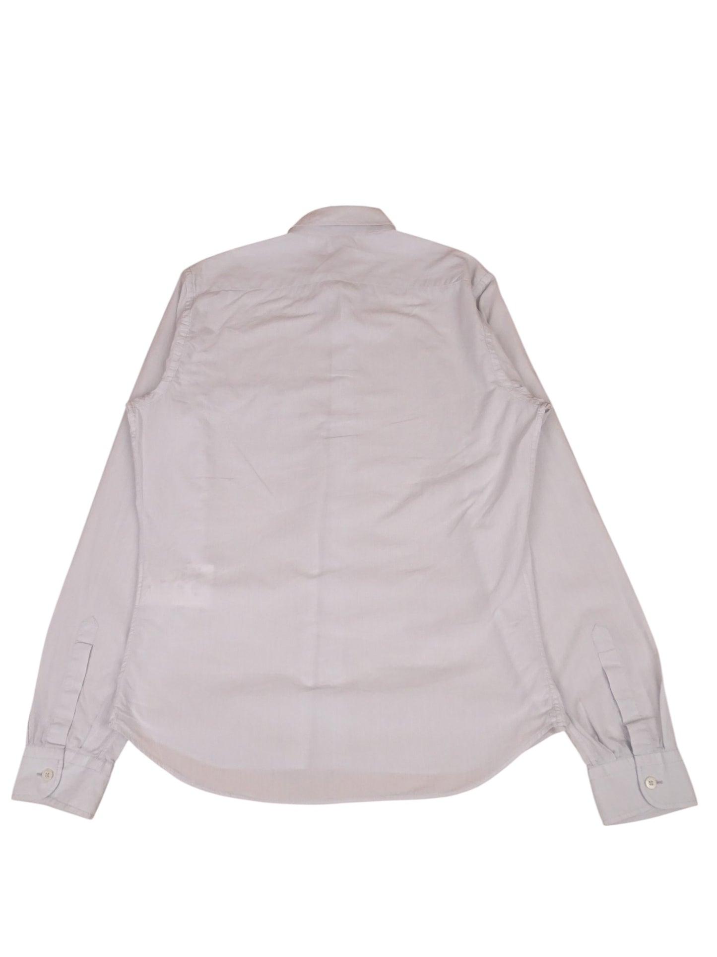 Chemise Prada Bleu Clair Uni Logo Torse M Homme