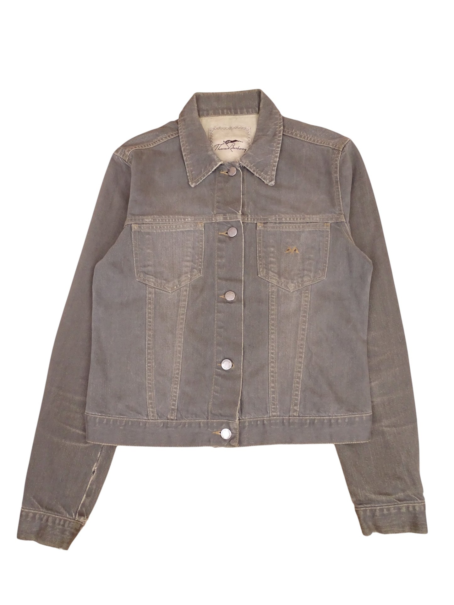 Veste En Jean Grise Déchirée Burberry Femme M