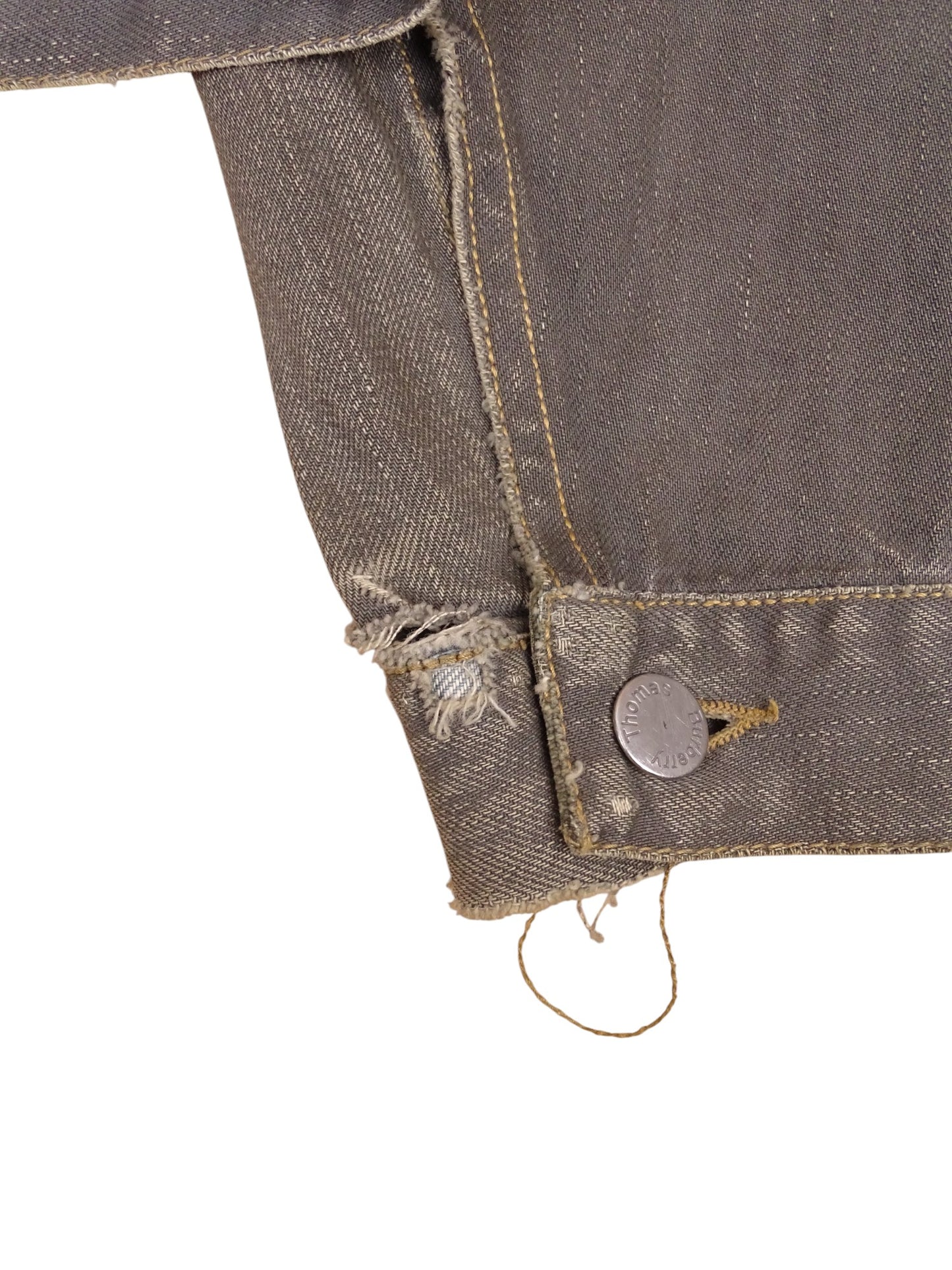 Veste En Jean Grise Déchirée Burberry Femme M