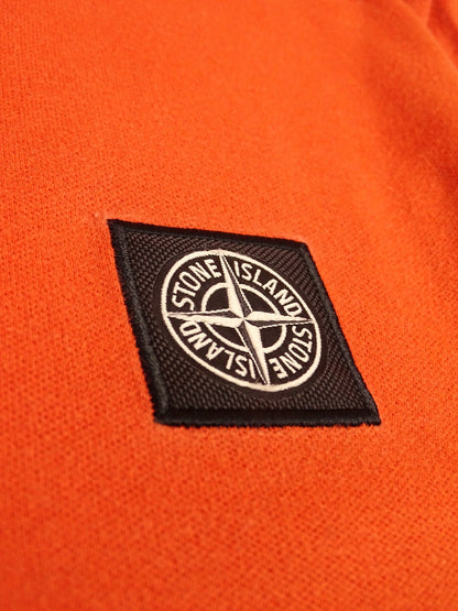 Polo Orange Stone Island 100% Coton M Homme