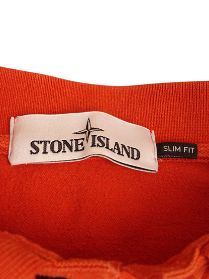 Polo Orange Stone Island 100% Coton M Homme