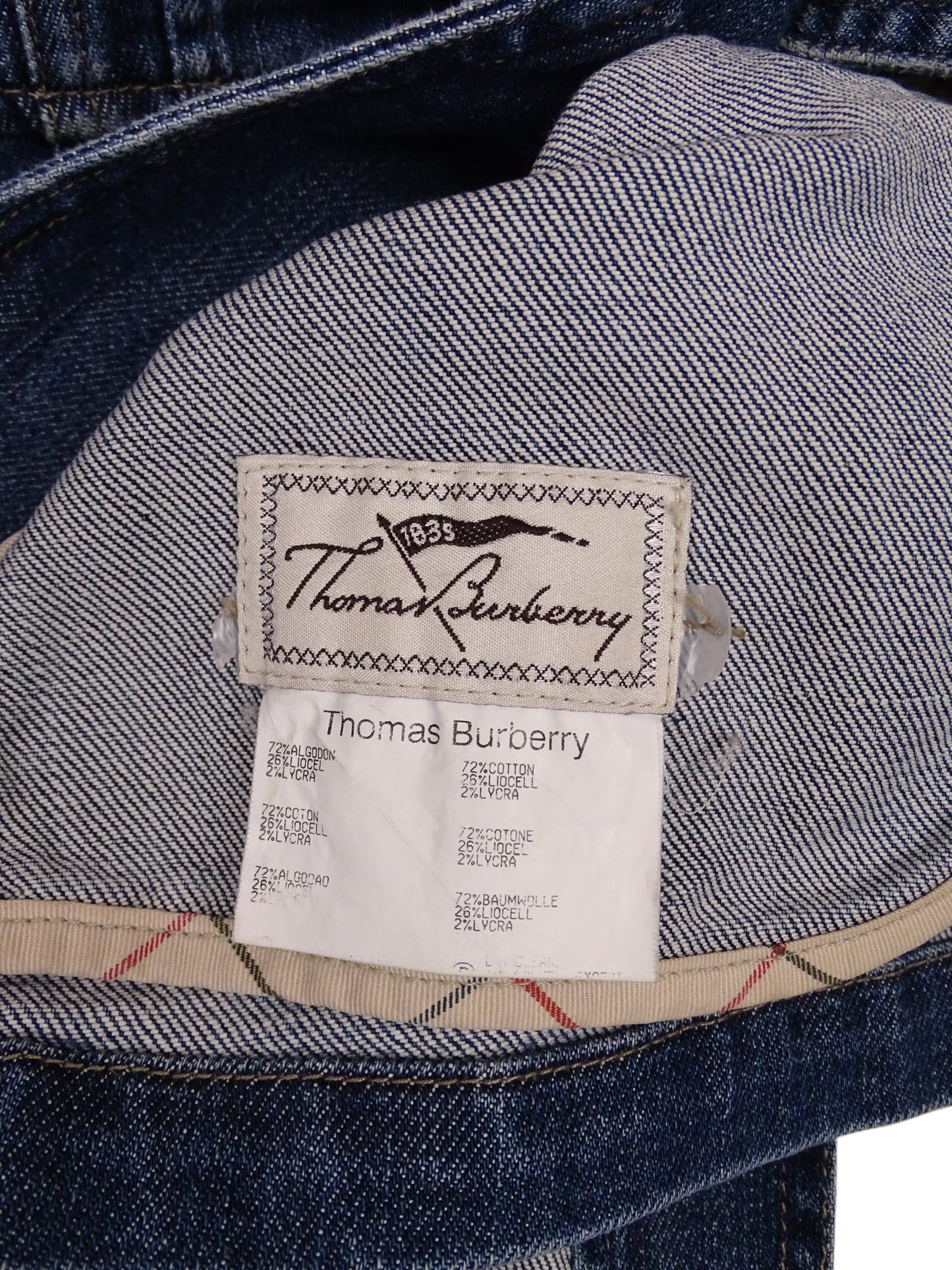 Veste Tailleur Burberry Jeans Bleu S Femme