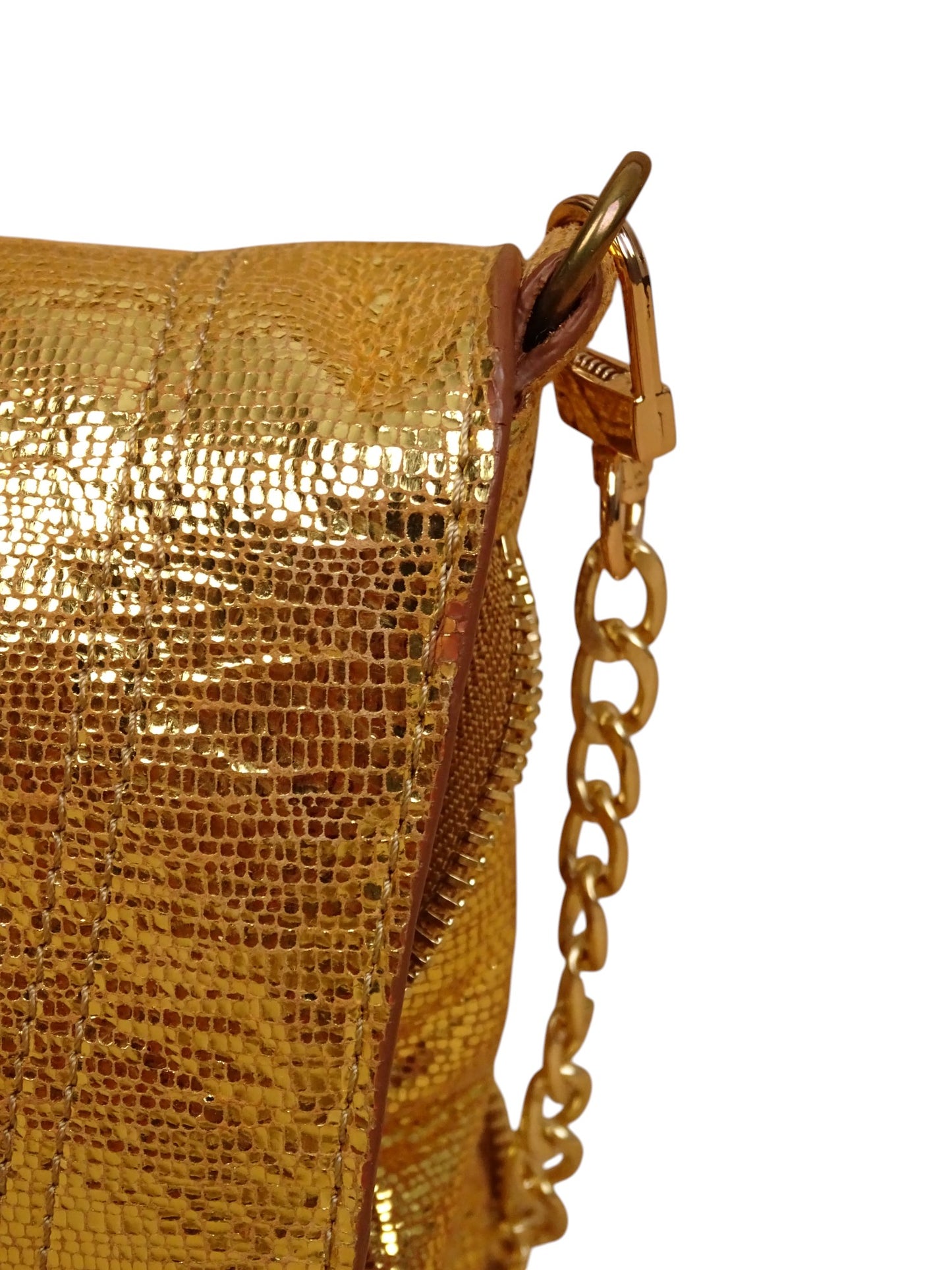 Sac Jérôme Dreyfuss Bobi Lamé Or S