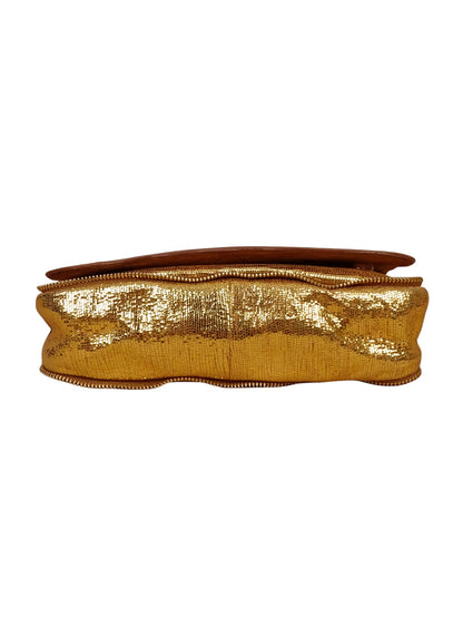 Sac Jérôme Dreyfuss Bobi Lamé Or S