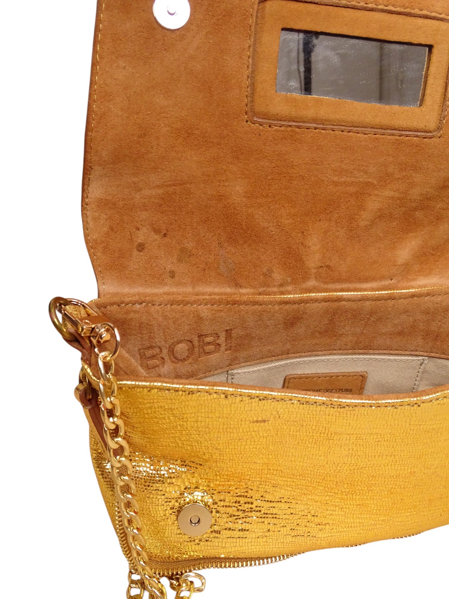 Sac Jérôme Dreyfuss Bobi Lamé Or S